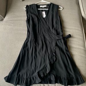 Loft black wrap romper tags on!